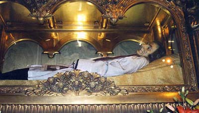 The Shrine of St. John Baptist Vianney in the Basilica of Ars